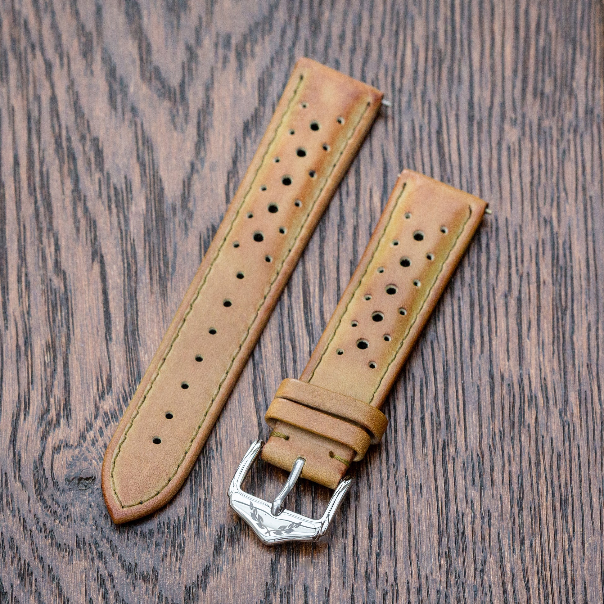 Quartermaster Calibre - Genuine Leather Watch Strap - Coffee