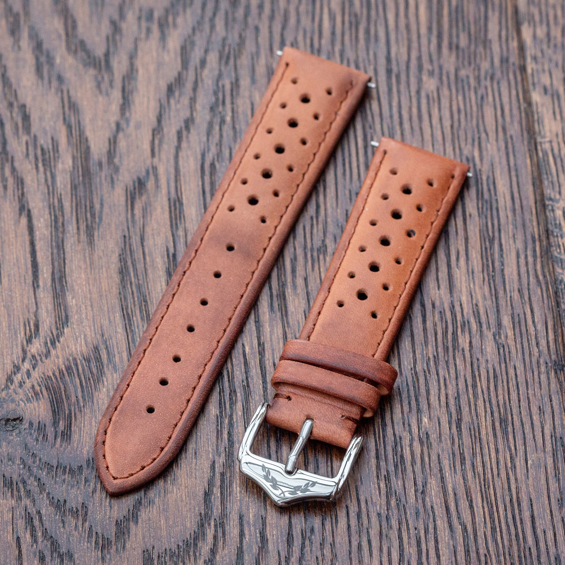 Quartermaster Calibre - Genuine Leather Watch Strap - Brown