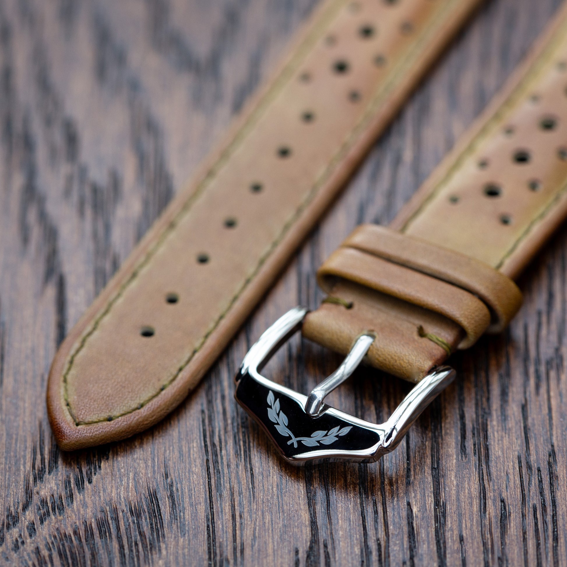 Quartermaster Calibre - Genuine Leather Watch Strap - Coffee