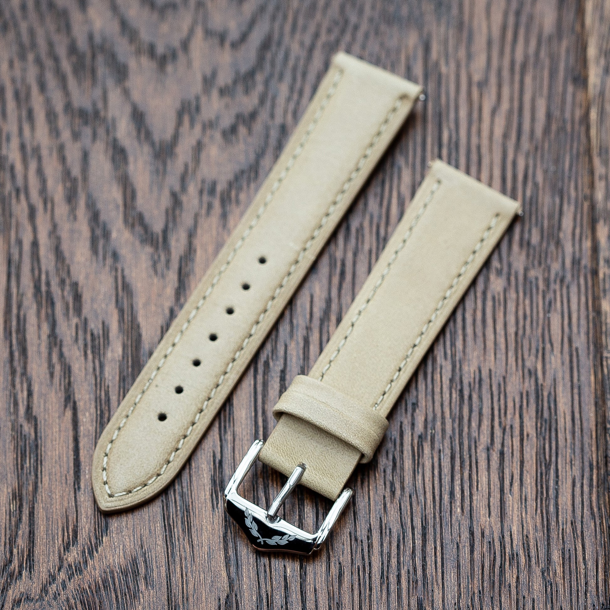 Quartermaster Heritage - Genuine Leather Watch Strap - Stone