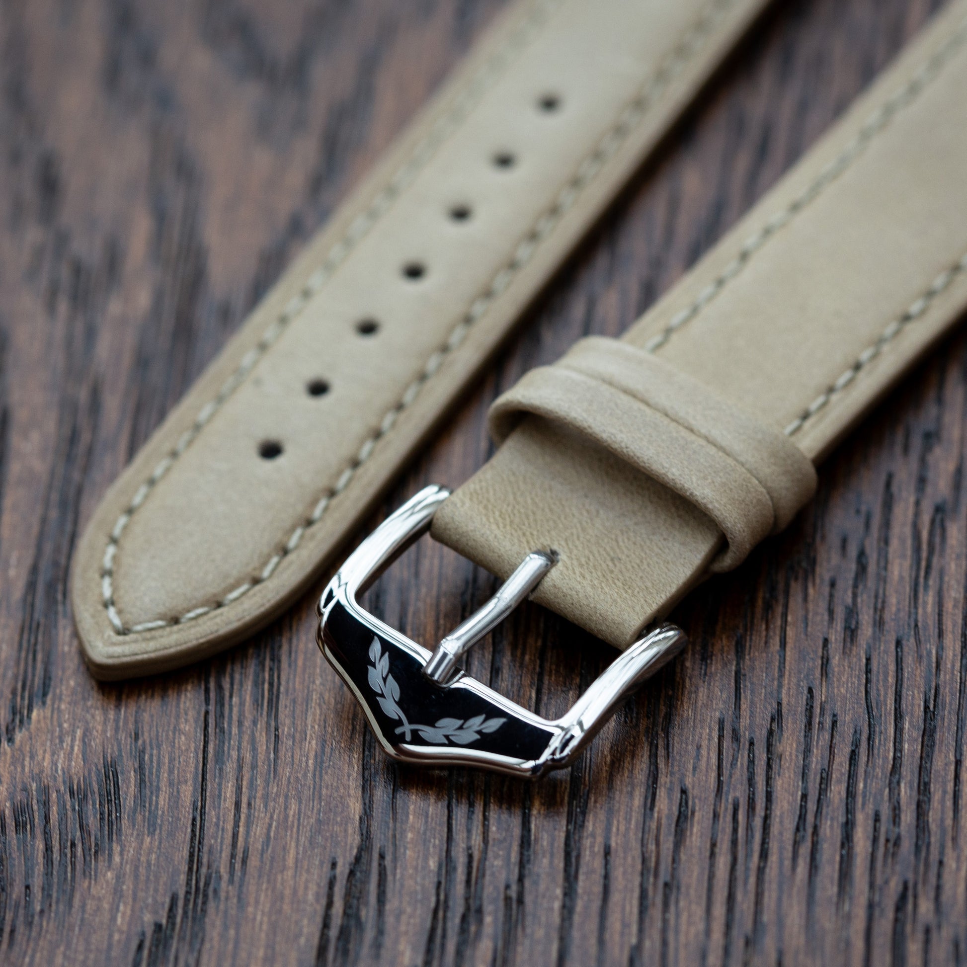 Quartermaster Heritage - Genuine Leather Watch Strap - Stone
