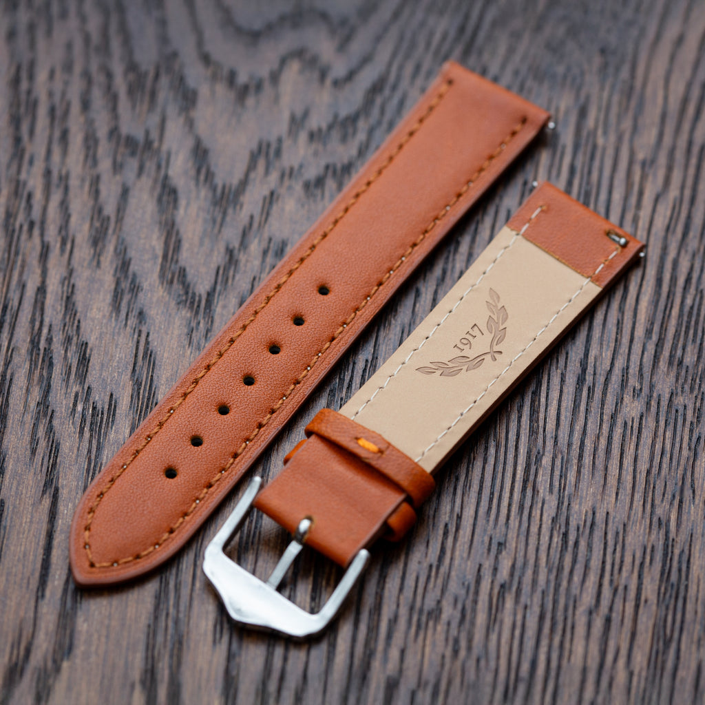 Quartermaster Heritage - Genuine Leather Watch Strap - Tan