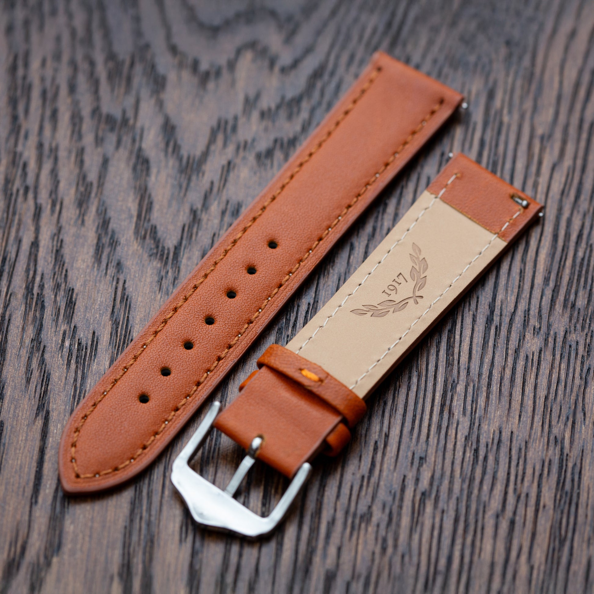 Quartermaster Heritage - Genuine Leather Watch Strap - Tan