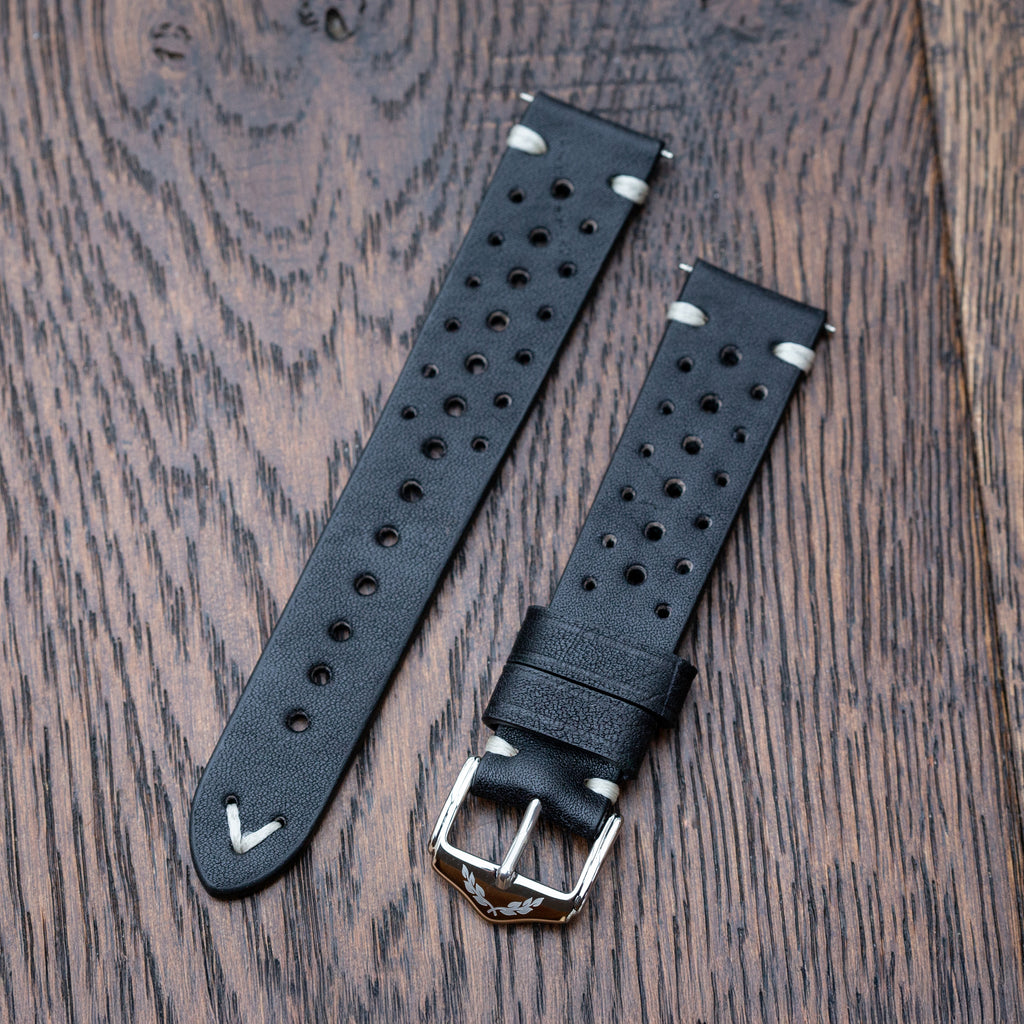Vanguard Calibre - Genuine Leather Watch Strap - Black