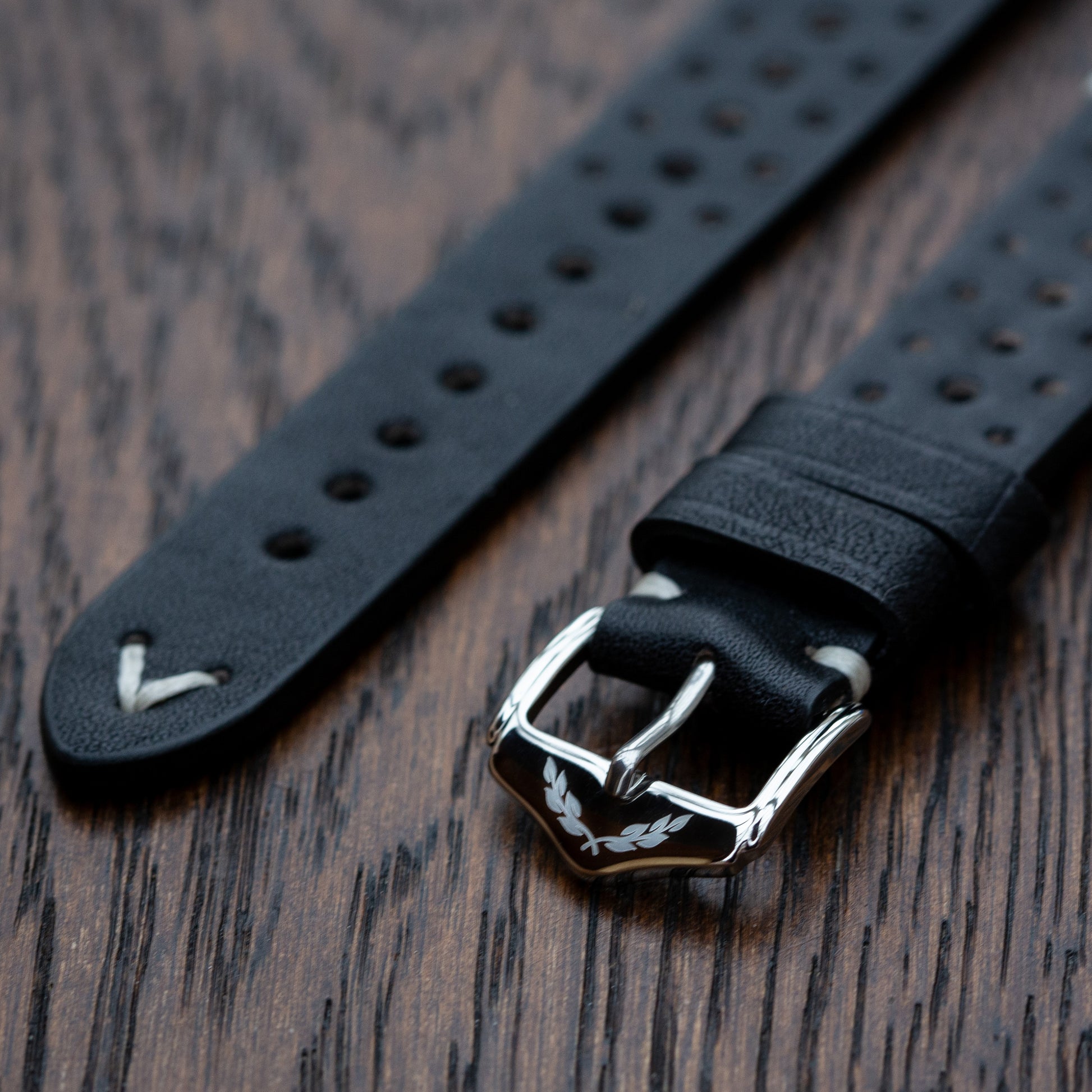 Vanguard Calibre - Genuine Leather Watch Strap - Black
