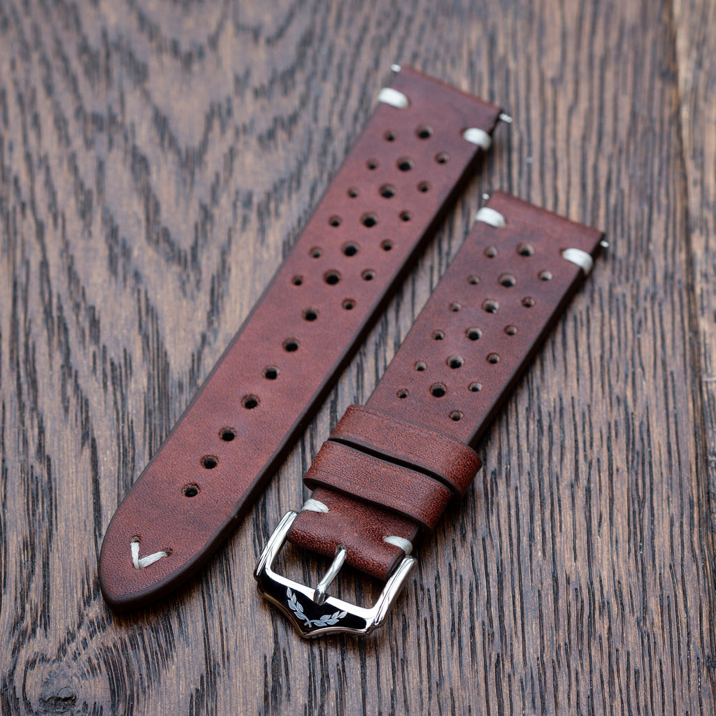 Vanguard Calibre - Genuine Leather Watch Strap - Brown