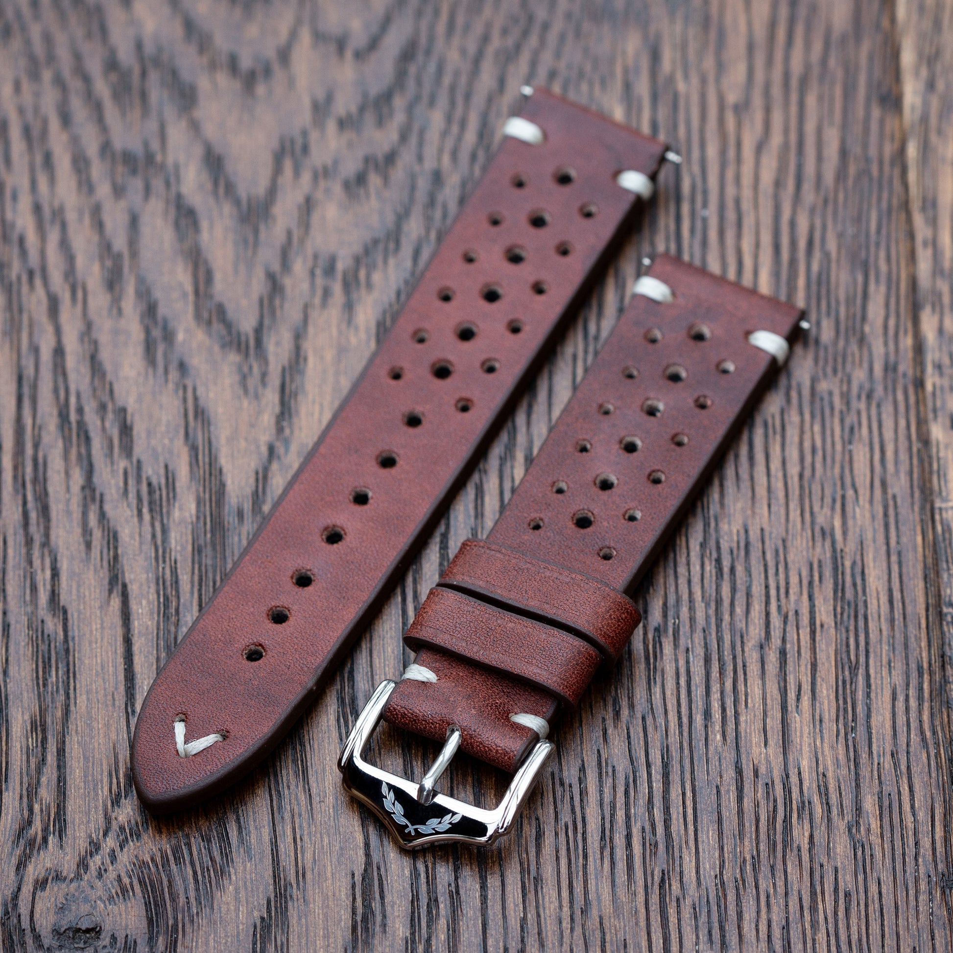 Vanguard Calibre - Genuine Leather Watch Strap - Brown