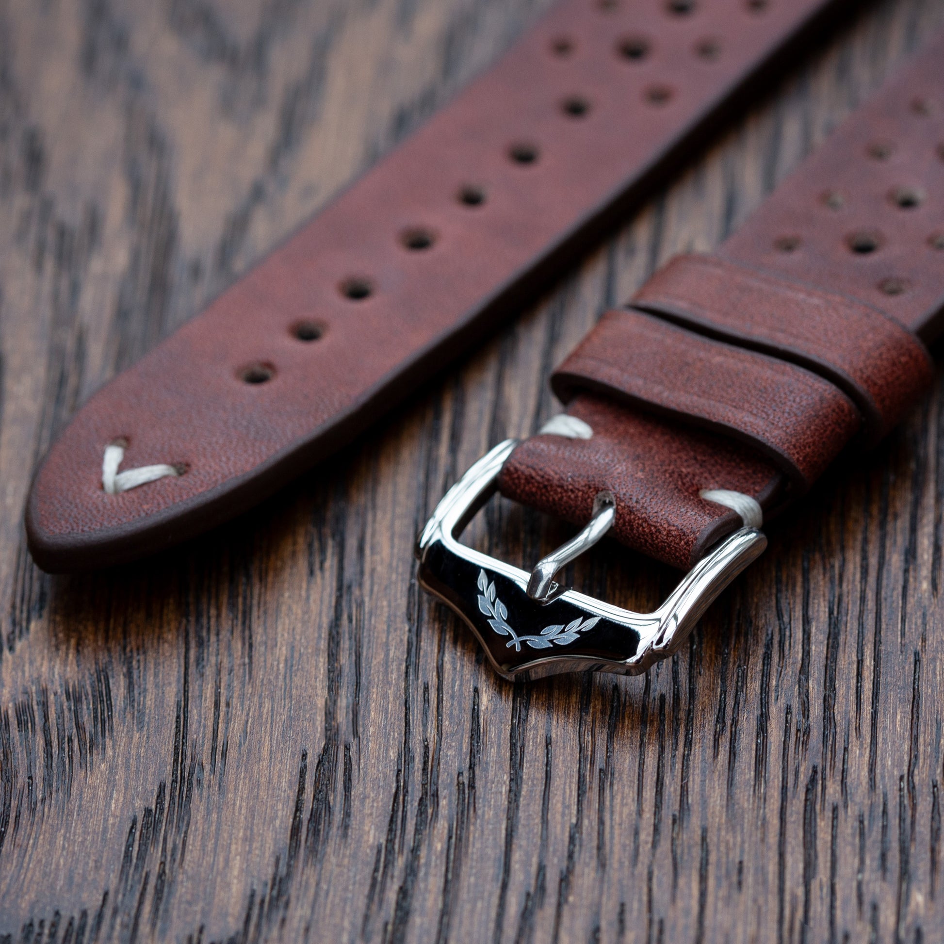 Vanguard Calibre - Genuine Leather Watch Strap - Brown