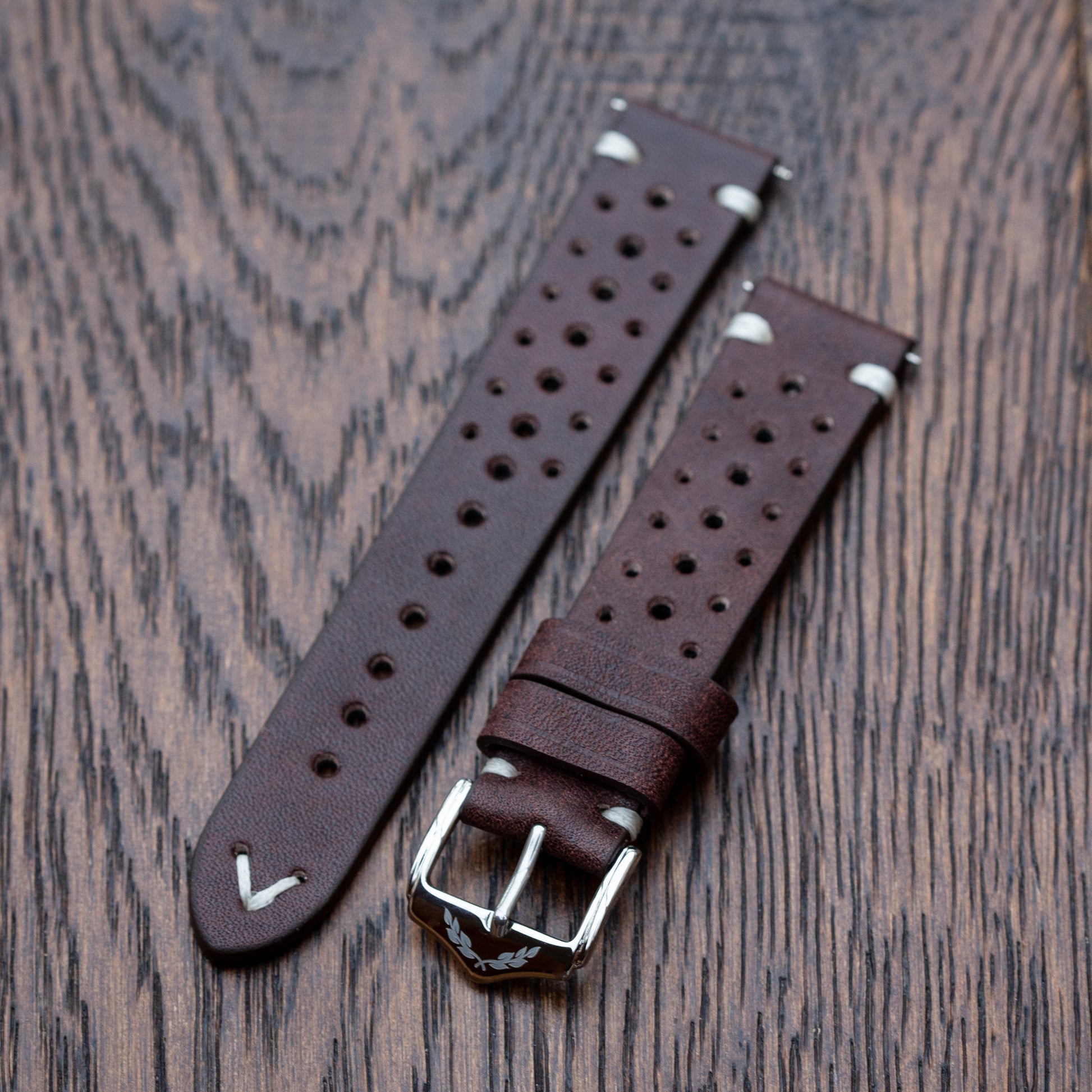 Vanguard Calibre - Genuine Leather Watch Strap - Dark Brown