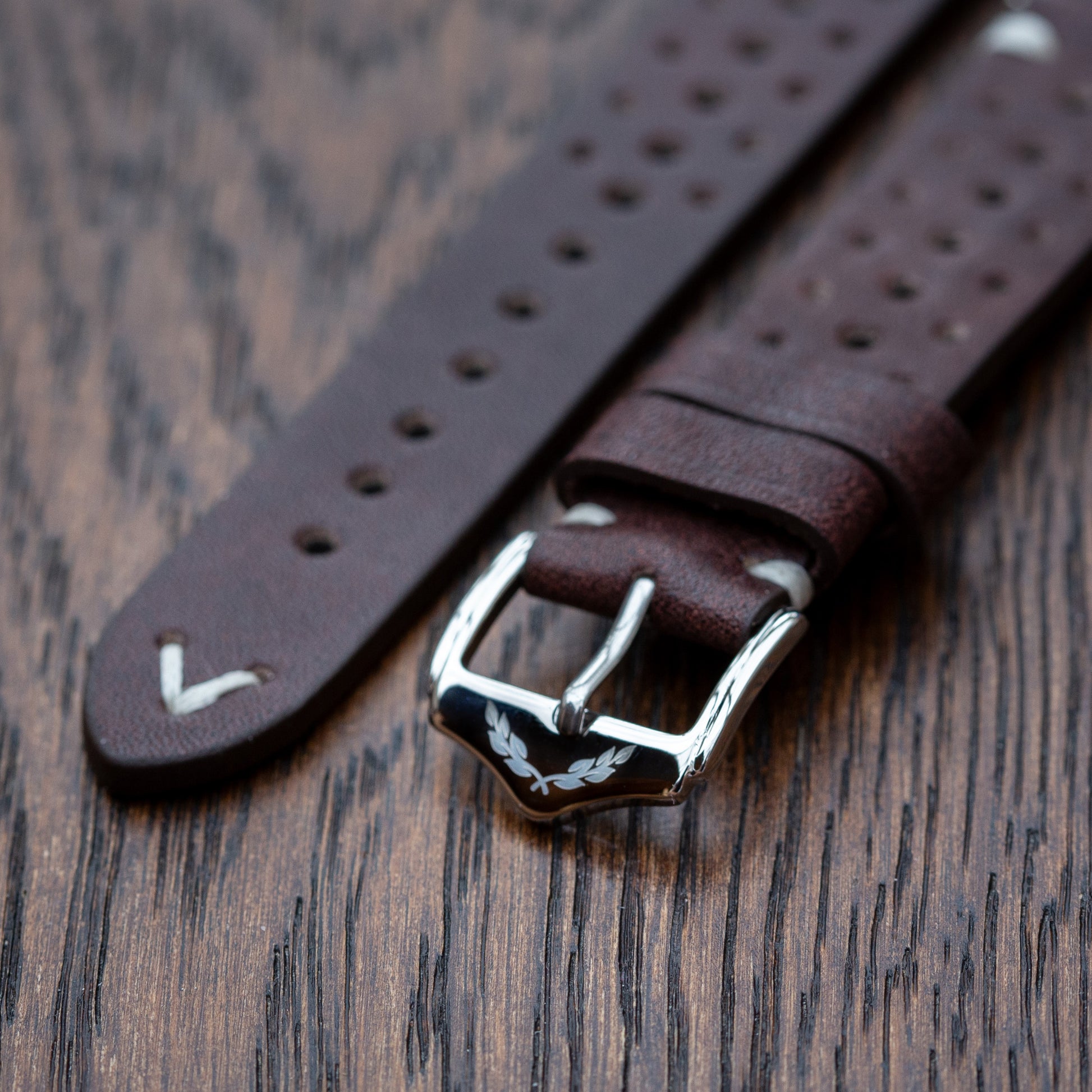 Vanguard Calibre - Genuine Leather Watch Strap - Dark Brown