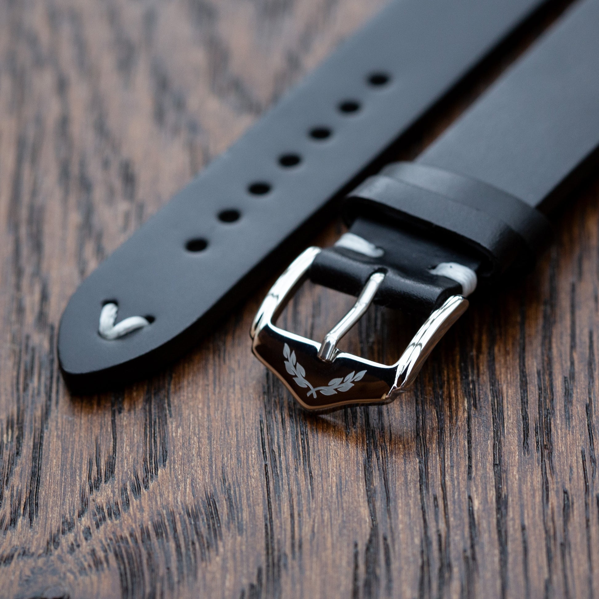 Vanguard Heritage - Genuine Leather Watch Strap - Black