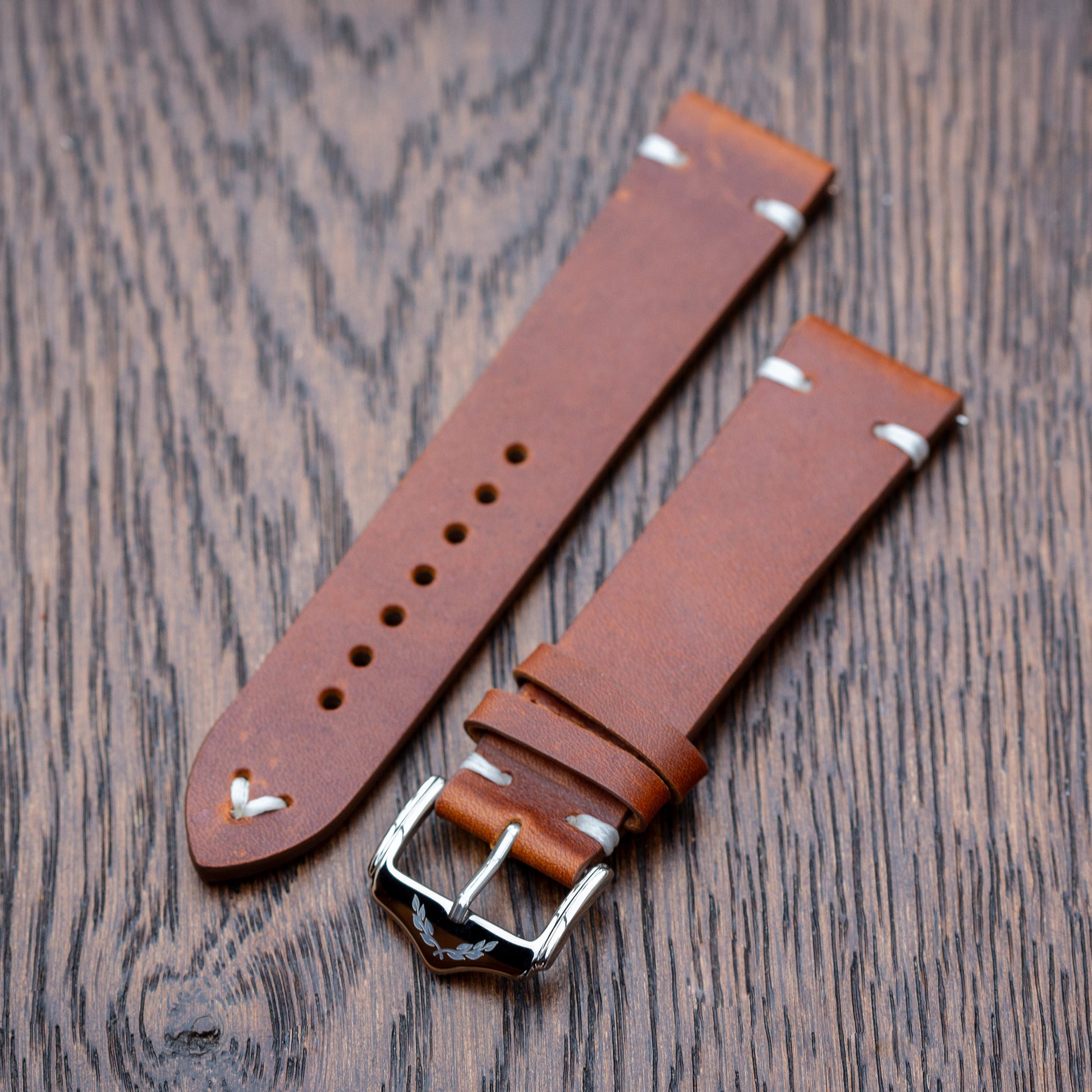 Vanguard Heritage - Genuine Leather Watch Strap - Dark Brown