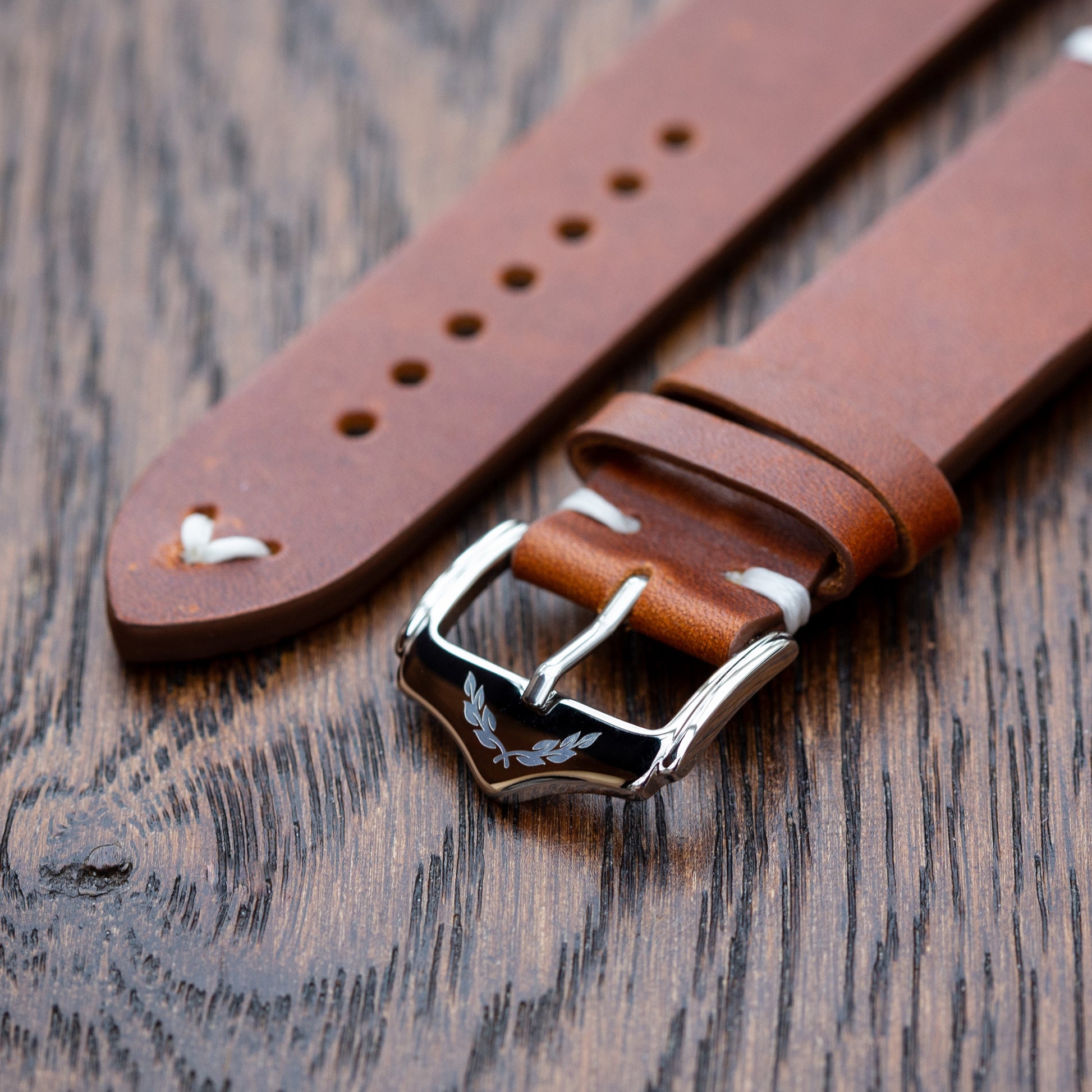 Vanguard Heritage - Genuine Leather Watch Strap - Dark Brown