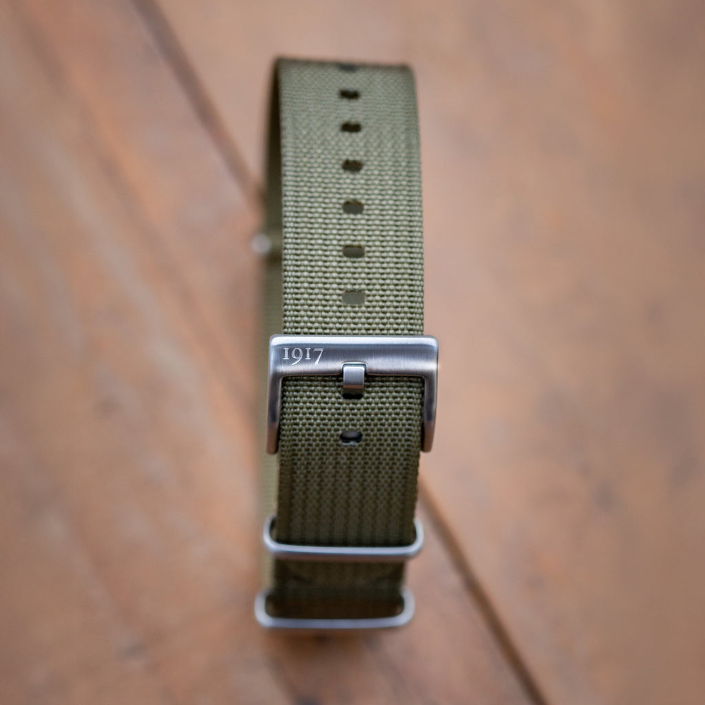 Wayfarer Meridian - Nylon Watch Strap - Green