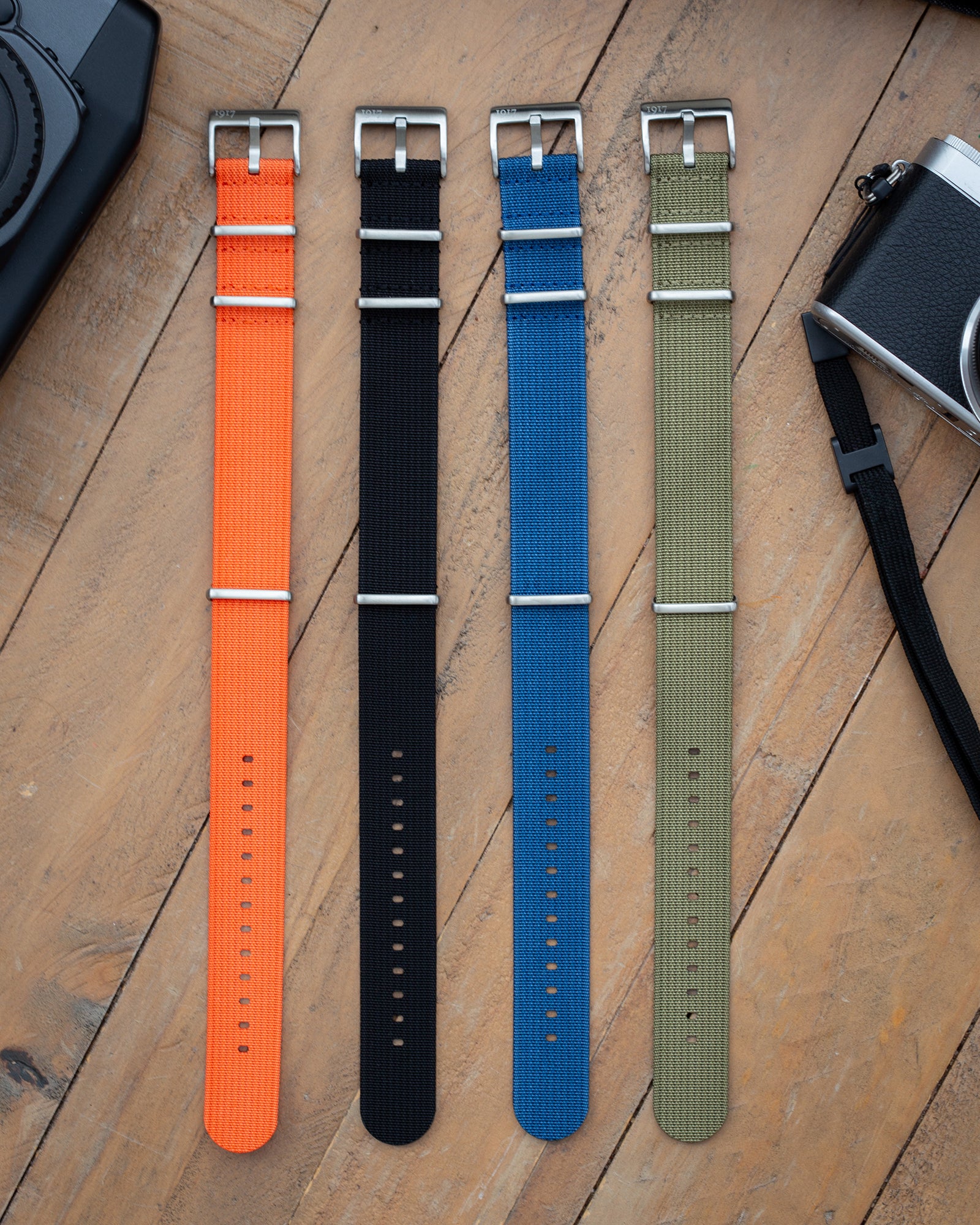 Wayfarer Meridian - Nylon Watch Strap - Green